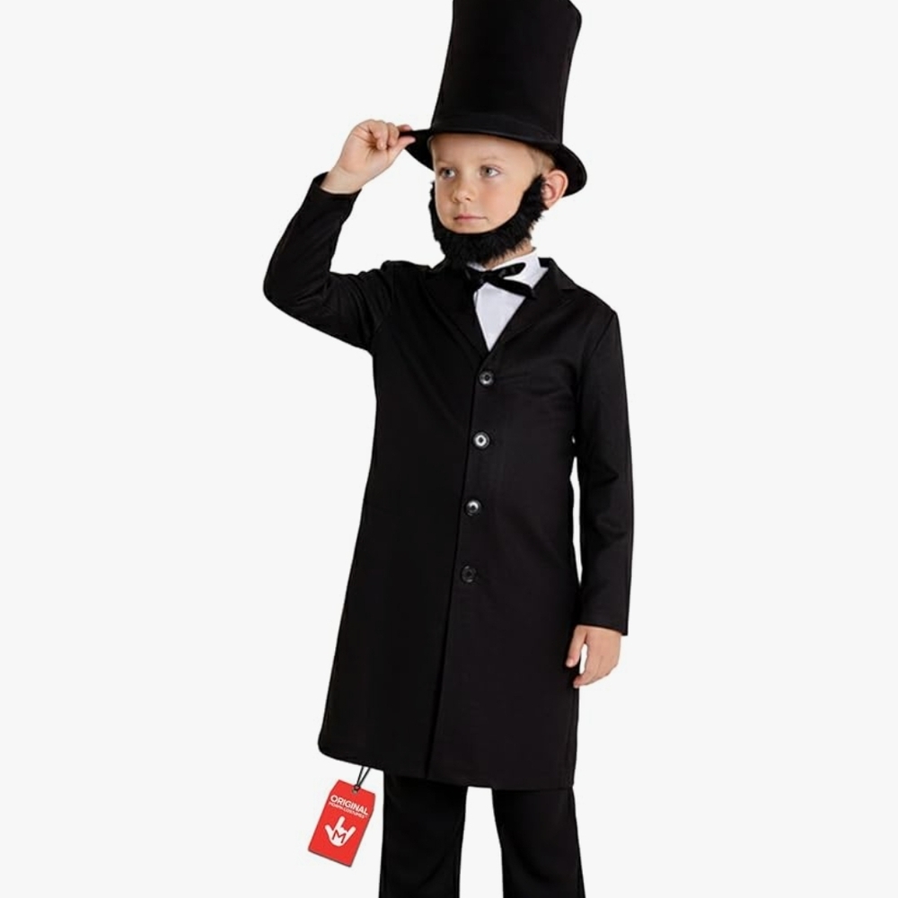 Kid's Abraham Lincoln Costume NEW